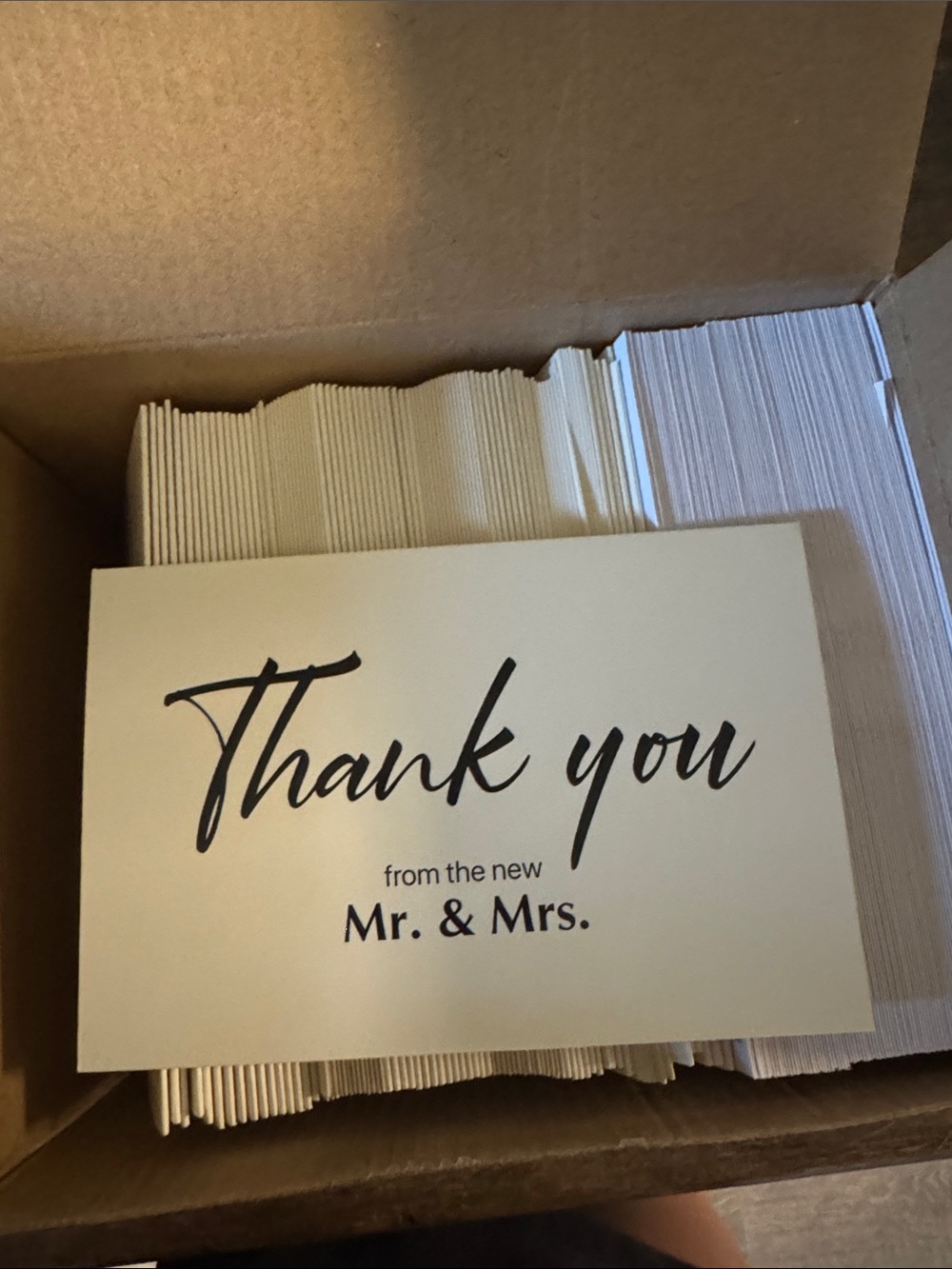 91 Elegant Cream Thank You Cards by